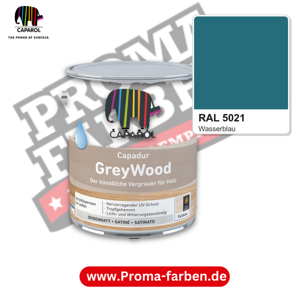 Caparol Capadur GreyWood RAL 5021 kaufen Proma Farben Hamburg