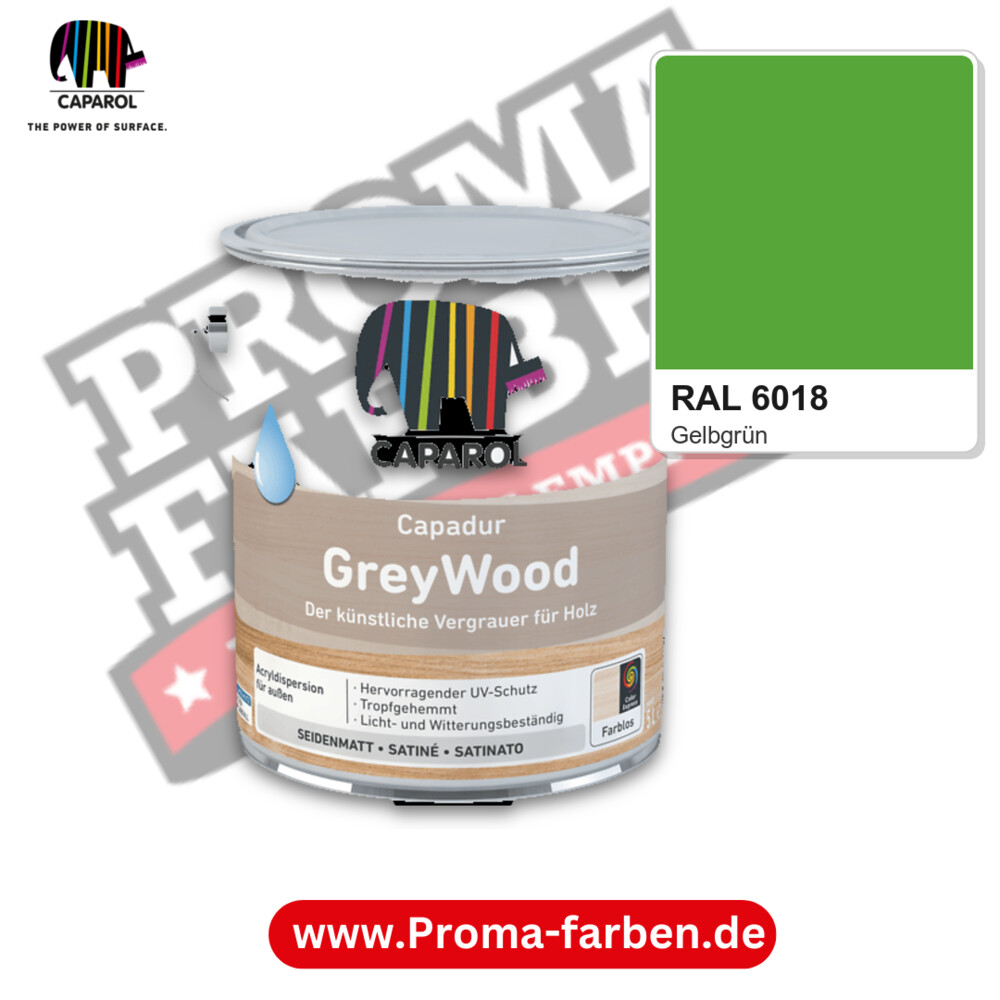 Caparol Capadur GreyWood RAL 6018 kaufen Proma Farben Hamburg