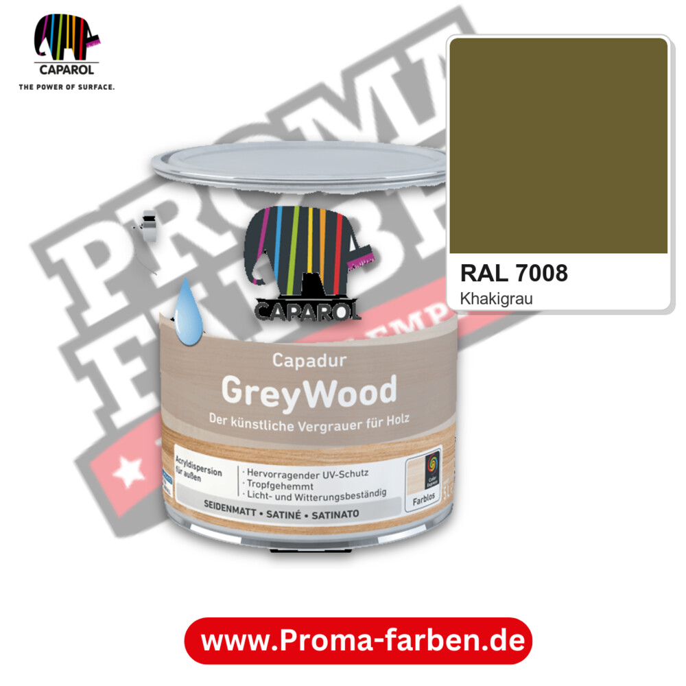 Caparol Capadur GreyWood RAL 7008 kaufen Proma Farben Hamburg