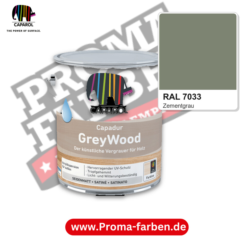 Caparol Capadur GreyWood RAL 7033 kaufen Proma Farben Hamburg