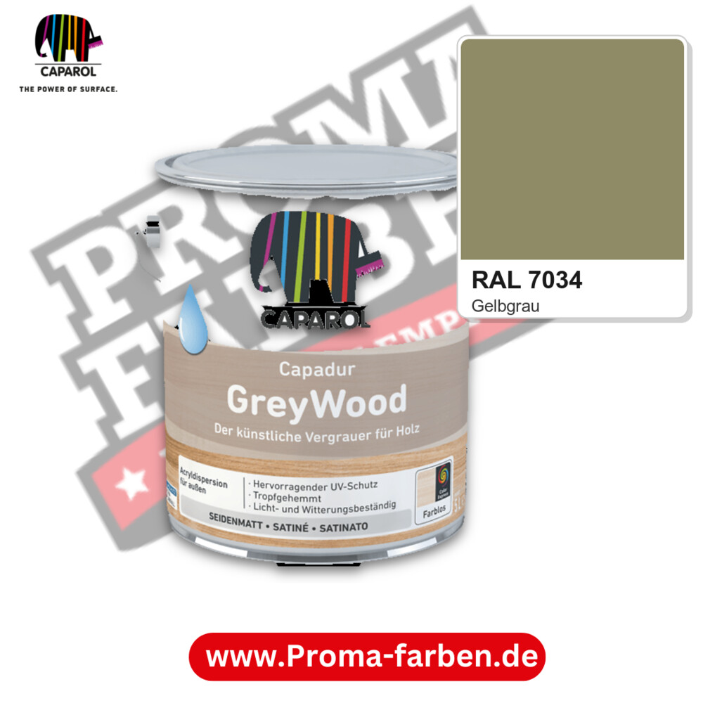 Caparol Capadur GreyWood RAL 7034 kaufen Proma Farben Hamburg