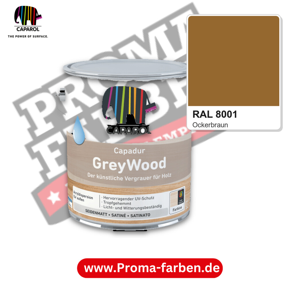Caparol Capadur GreyWood RAL 8001 kaufen Proma Farben Hamburg