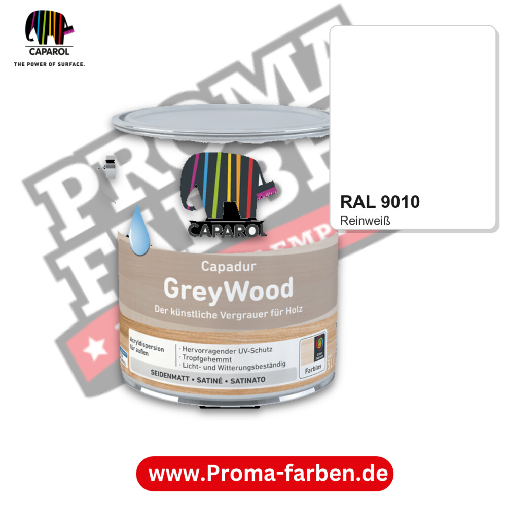 Caparol Capadur GreyWood RAL 9010 kaufen Proma Farben Hamburg