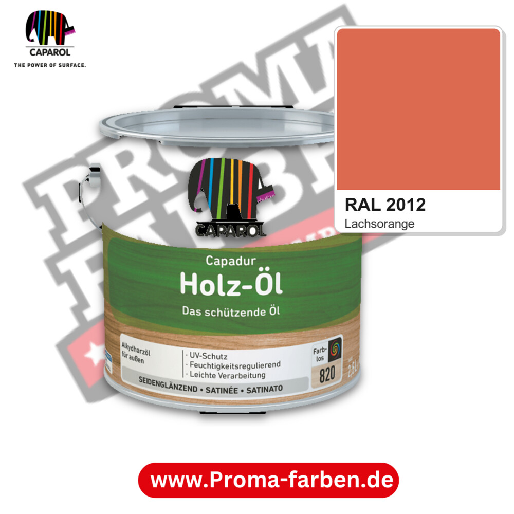 Caparol Capadur Holz-Öl RAL 2012 kaufen Proma Farben Hamburg