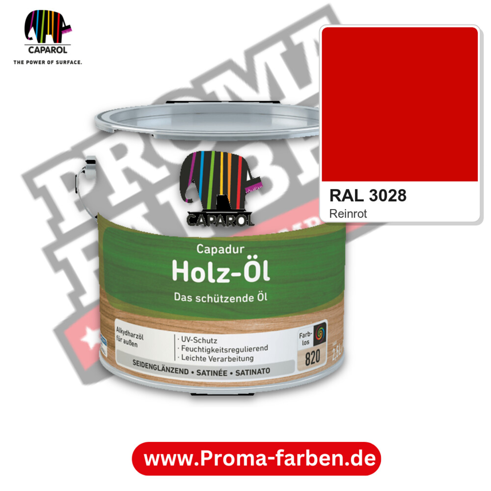 Caparol Capadur Holz-Öl RAL 3028 kaufen Proma Farben Hamburg