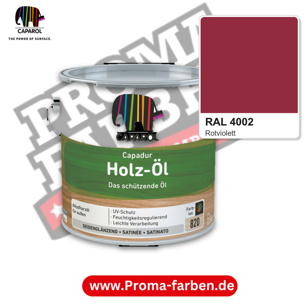 Caparol Capadur Holz-Öl RAL 4002 kaufen Proma Farben Hamburg
