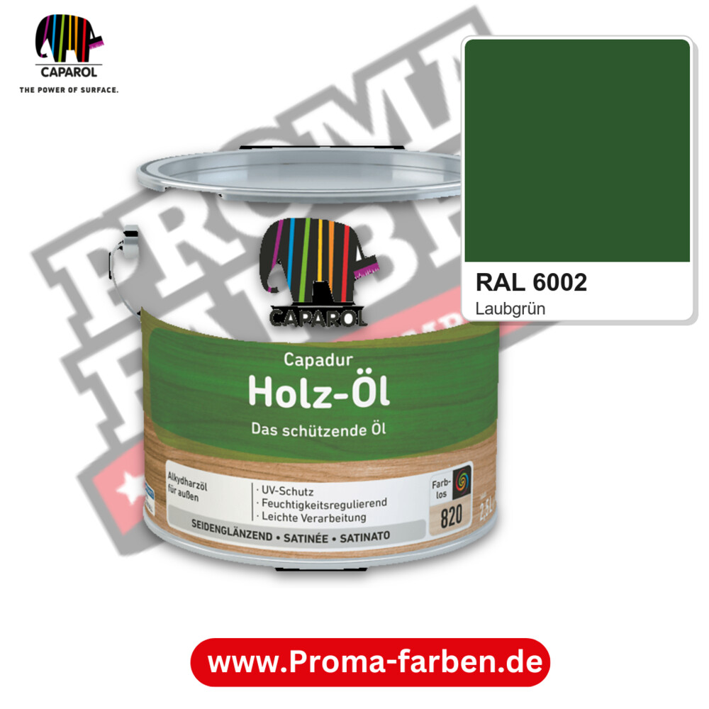 Caparol Capadur Holz-Öl RAL 6002 kaufen Proma Farben Hamburg