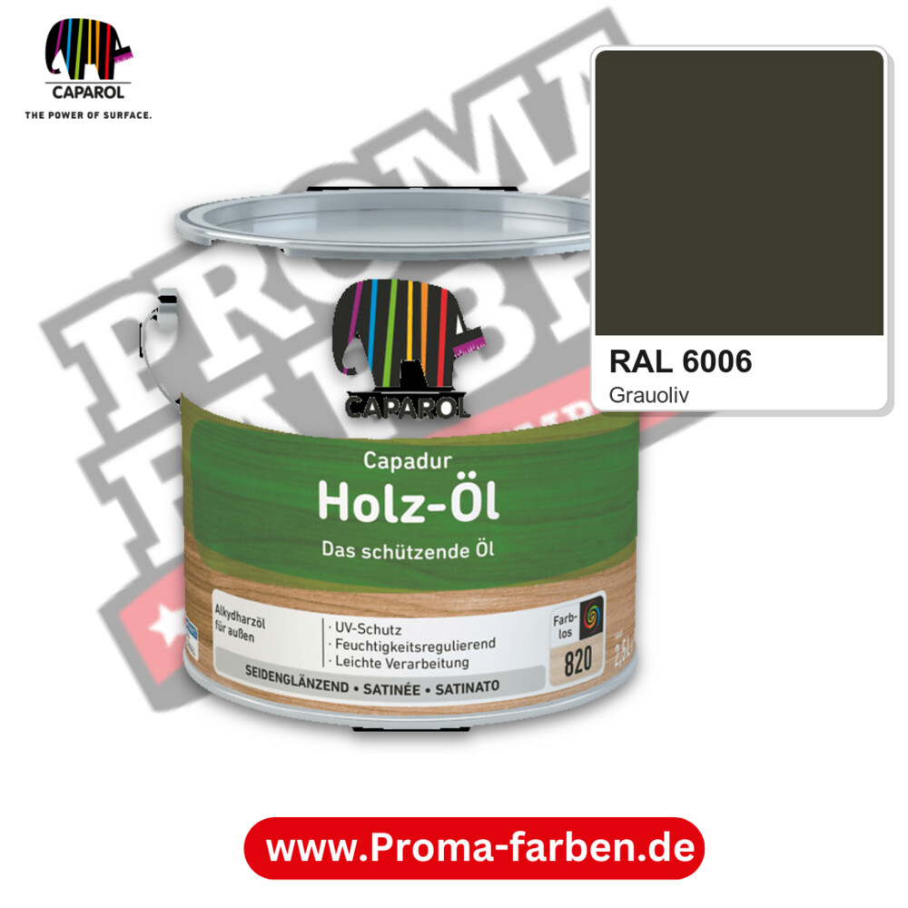 Caparol Capadur Holz-Öl RAL 6006 kaufen Proma Farben Hamburg