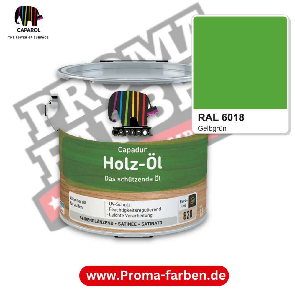 Caparol Capadur Holz-Öl RAL 6018 kaufen Proma Farben Hamburg