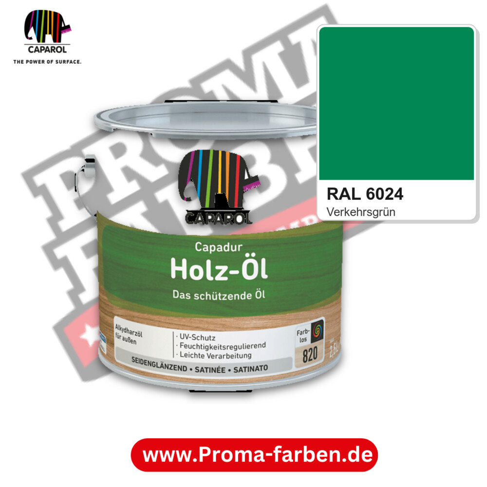 Caparol Capadur Holz-Öl RAL 6024 kaufen Proma Farben Hamburg