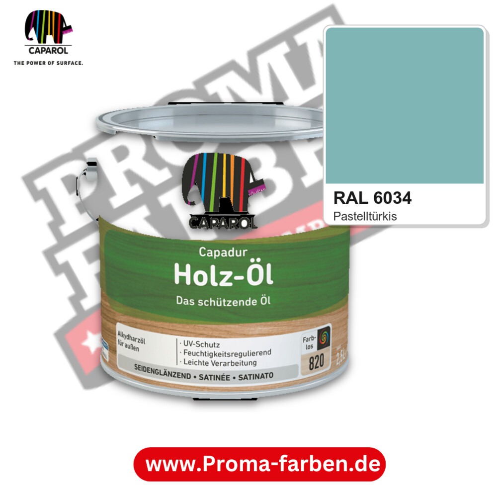 Caparol Capadur Holz-Öl RAL 6034 kaufen Proma Farben Hamburg