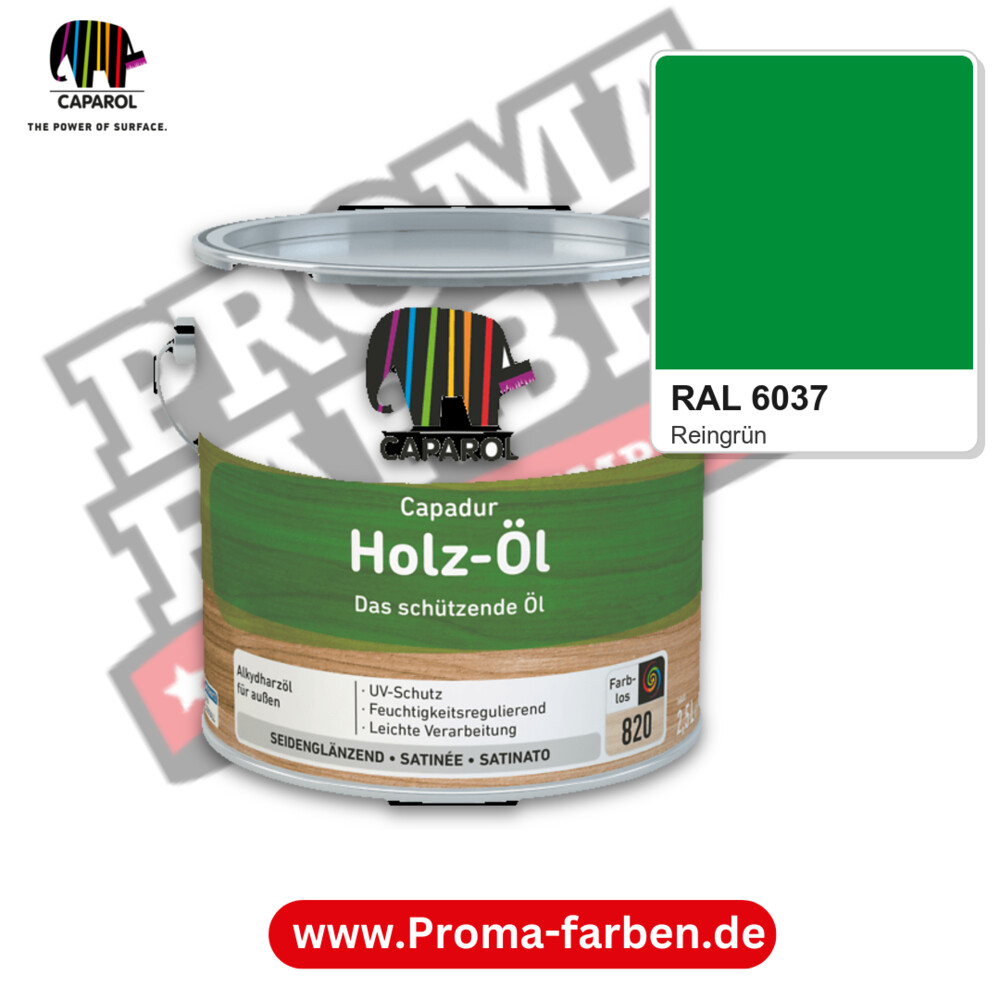 Caparol Capadur Holz-Öl RAL 6037 kaufen Proma Farben Hamburg