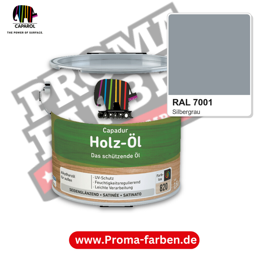 Caparol Capadur Holz-Öl RAL 7001 kaufen Proma Farben Hamburg
