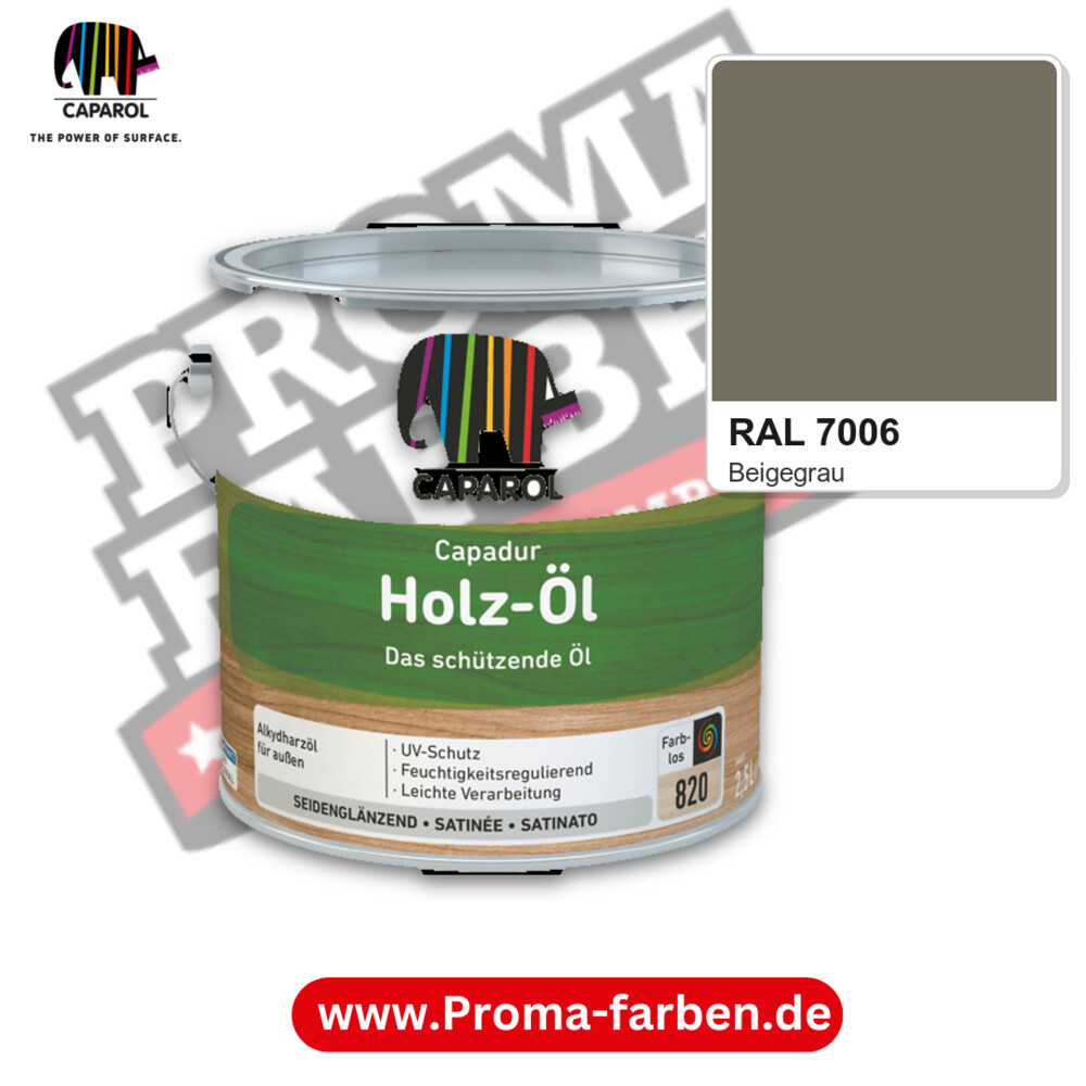 Caparol Capadur Holz-Öl RAL 7006 kaufen Proma Farben Hamburg