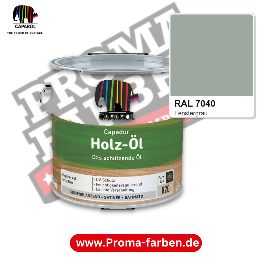Caparol Capadur Holz-Öl RAL 7040 kaufen Proma Farben Hamburg