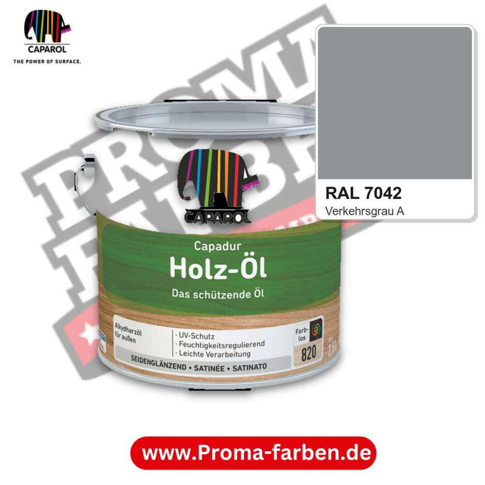 Caparol Capadur Holz-Öl RAL 7042 kaufen Proma Farben Hamburg