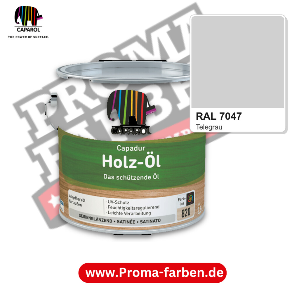 Caparol Capadur Holz-Öl RAL 7047 kaufen Proma Farben Hamburg