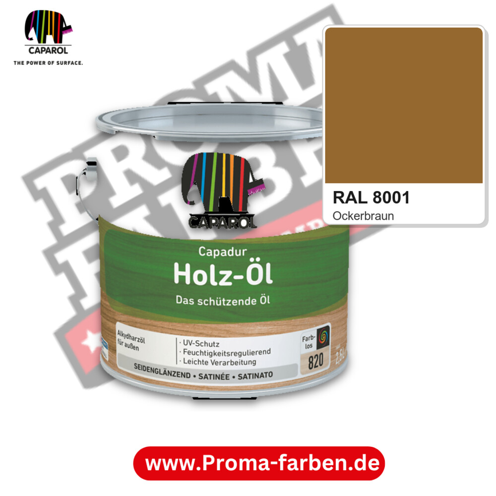 Caparol Capadur Holz-Öl RAL 8001 kaufen Proma Farben Hamburg
