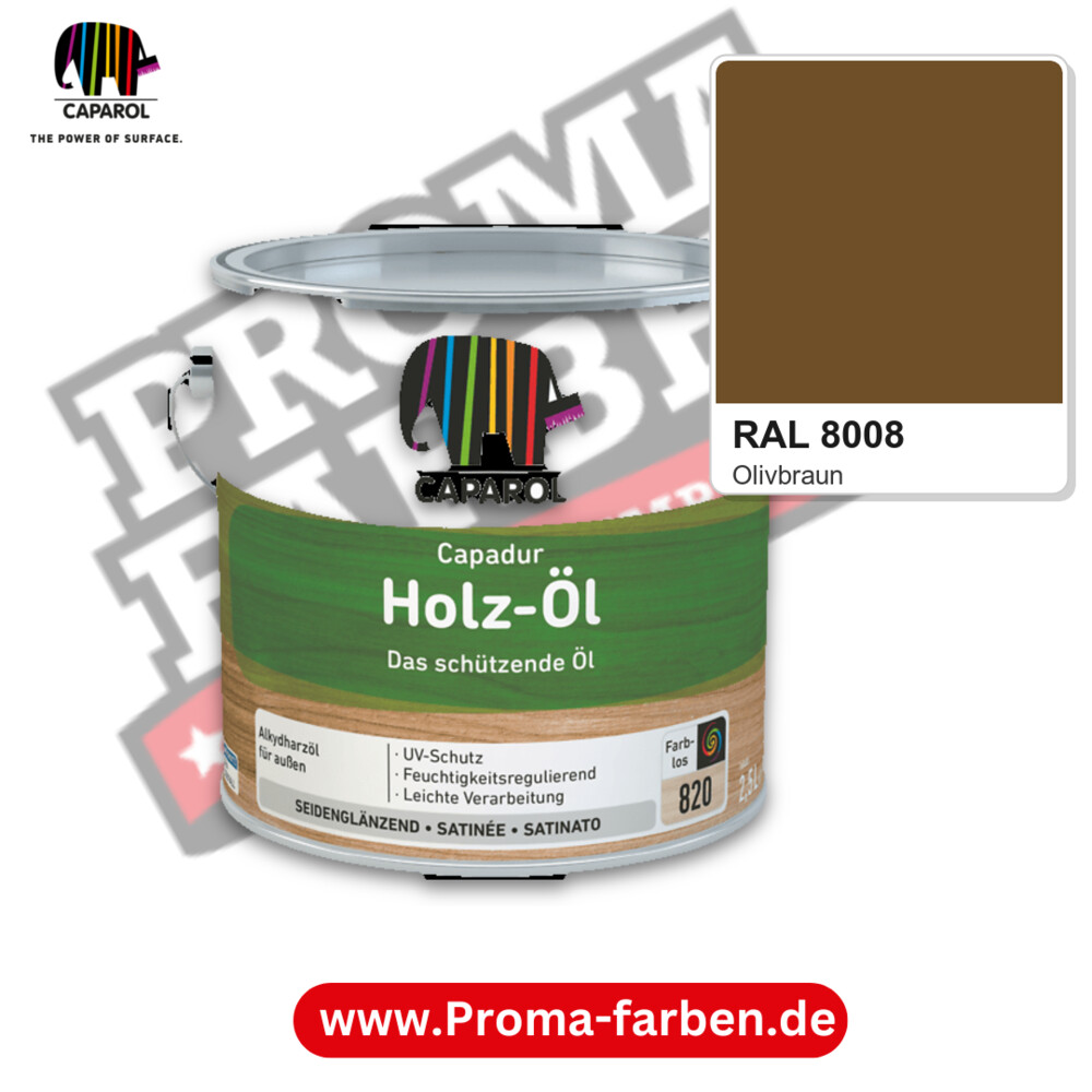 Caparol Capadur Holz-Öl RAL 8008 kaufen Proma Farben Hamburg