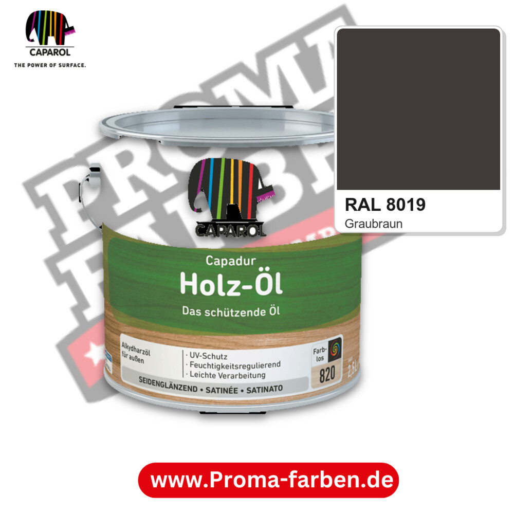 Caparol Capadur Holz-Öl RAL 8019 kaufen Proma Farben Hamburg