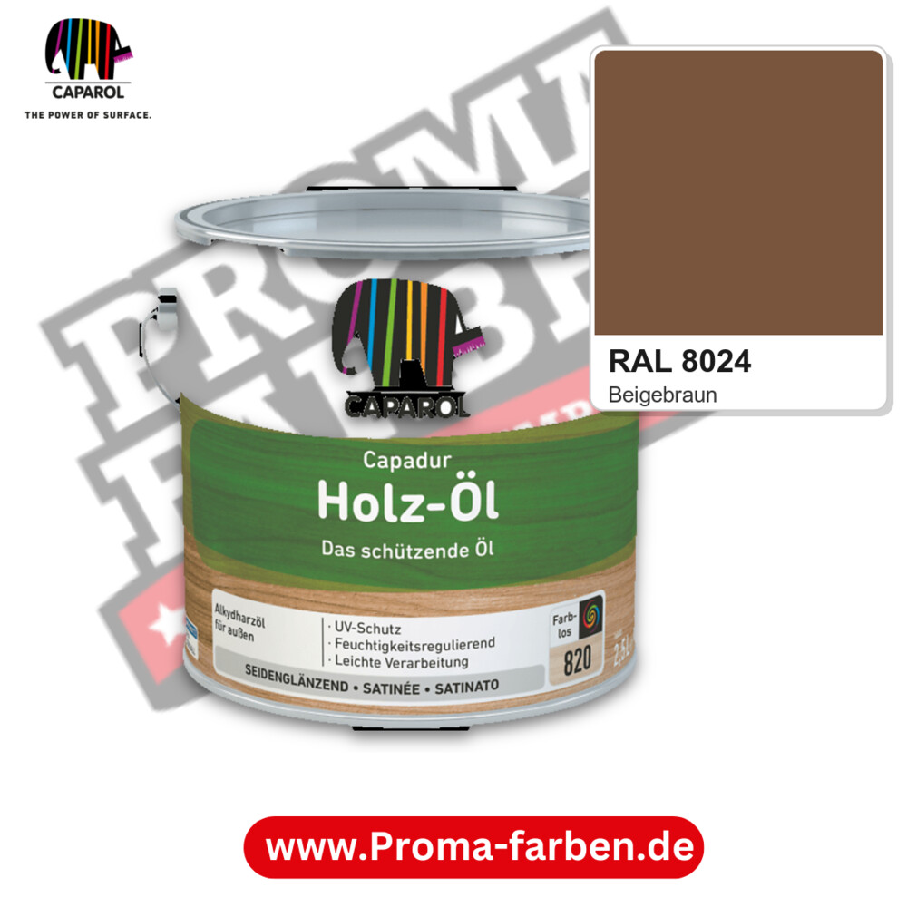 Caparol Capadur Holz-Öl RAL 8024 kaufen Proma Farben Hamburg