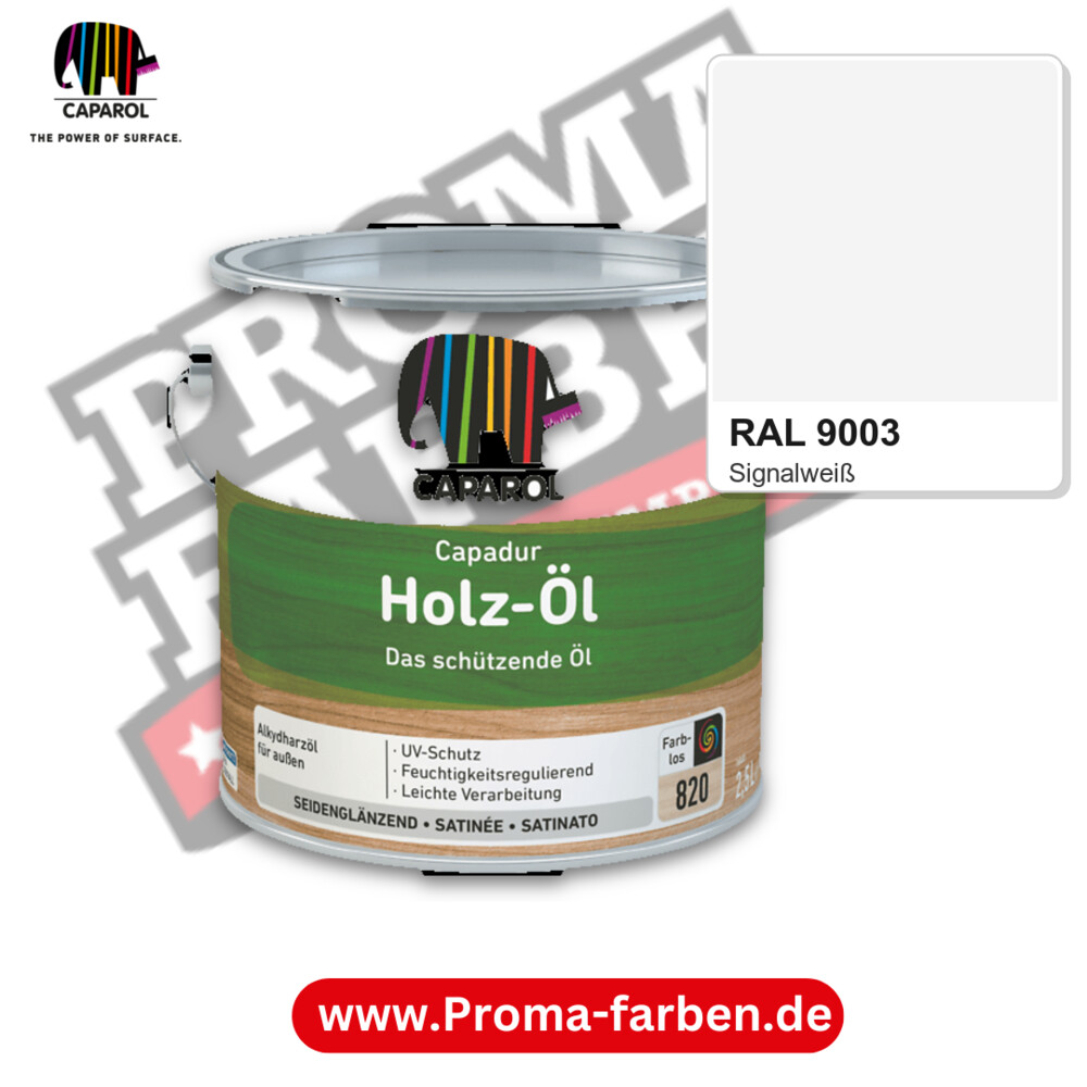 Caparol Capadur Holz-Öl RAL 9003 kaufen Proma Farben Hamburg