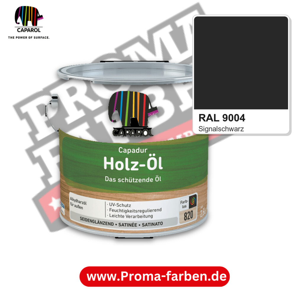 Caparol Capadur Holz-Öl RAL 9004 kaufen Proma Farben Hamburg