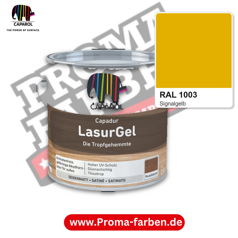 Caparol Capadur LasurGel RAL 1003 kaufen Proma Farben Hamburg