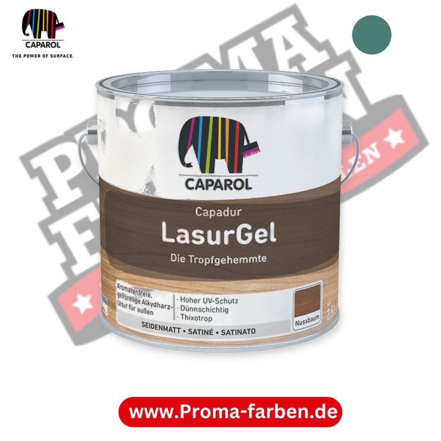 Caparol Capadur LasurGel RAL 6033 kaufen Proma Farben Hamburg
