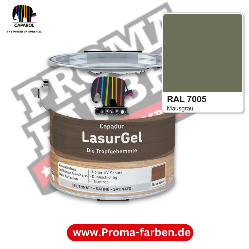 Caparol Capadur LasurGel RAL 7005 kaufen Proma Farben Hamburg