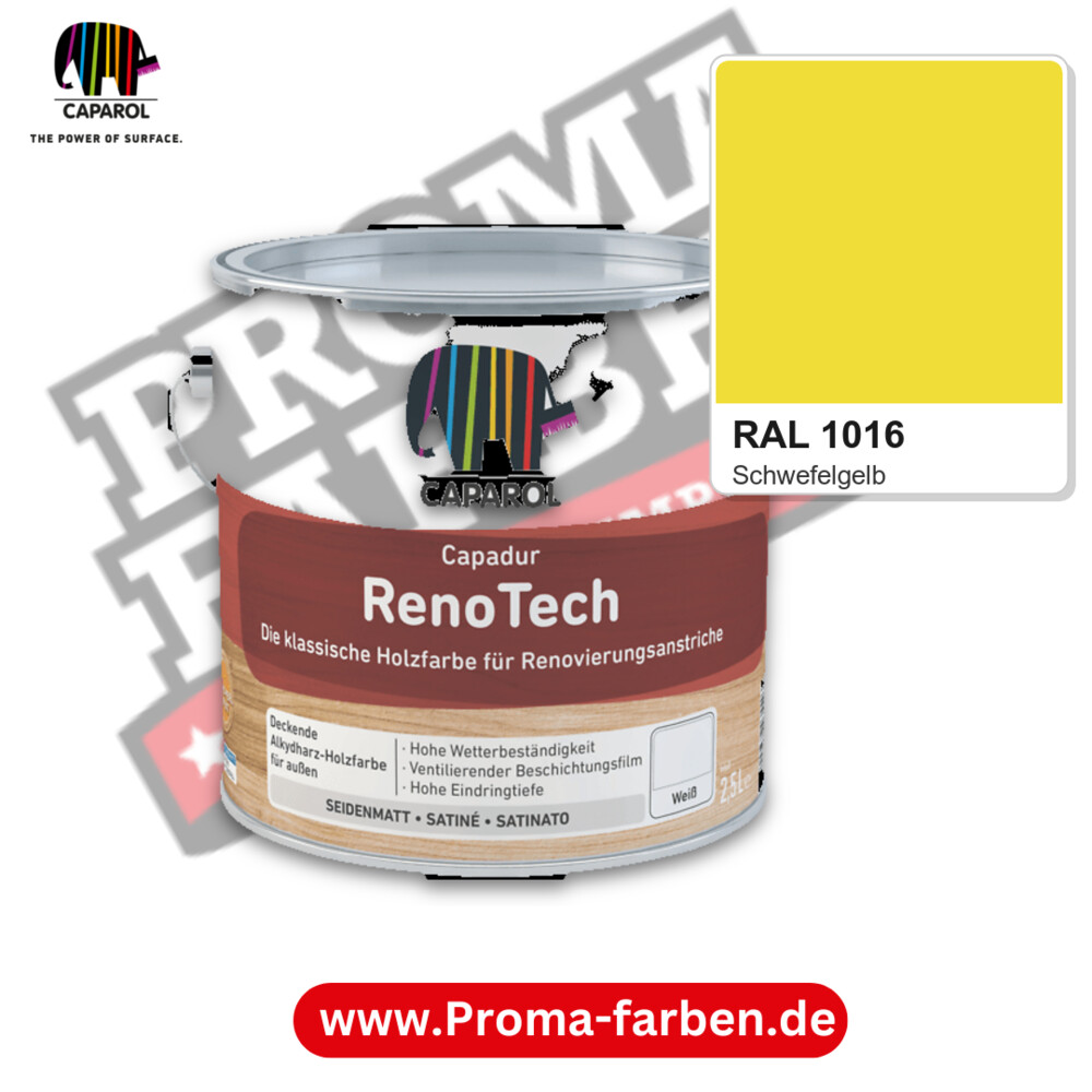 Caparol Capadur RenoTech RAL 1016 kaufen Proma Farben Hamburg