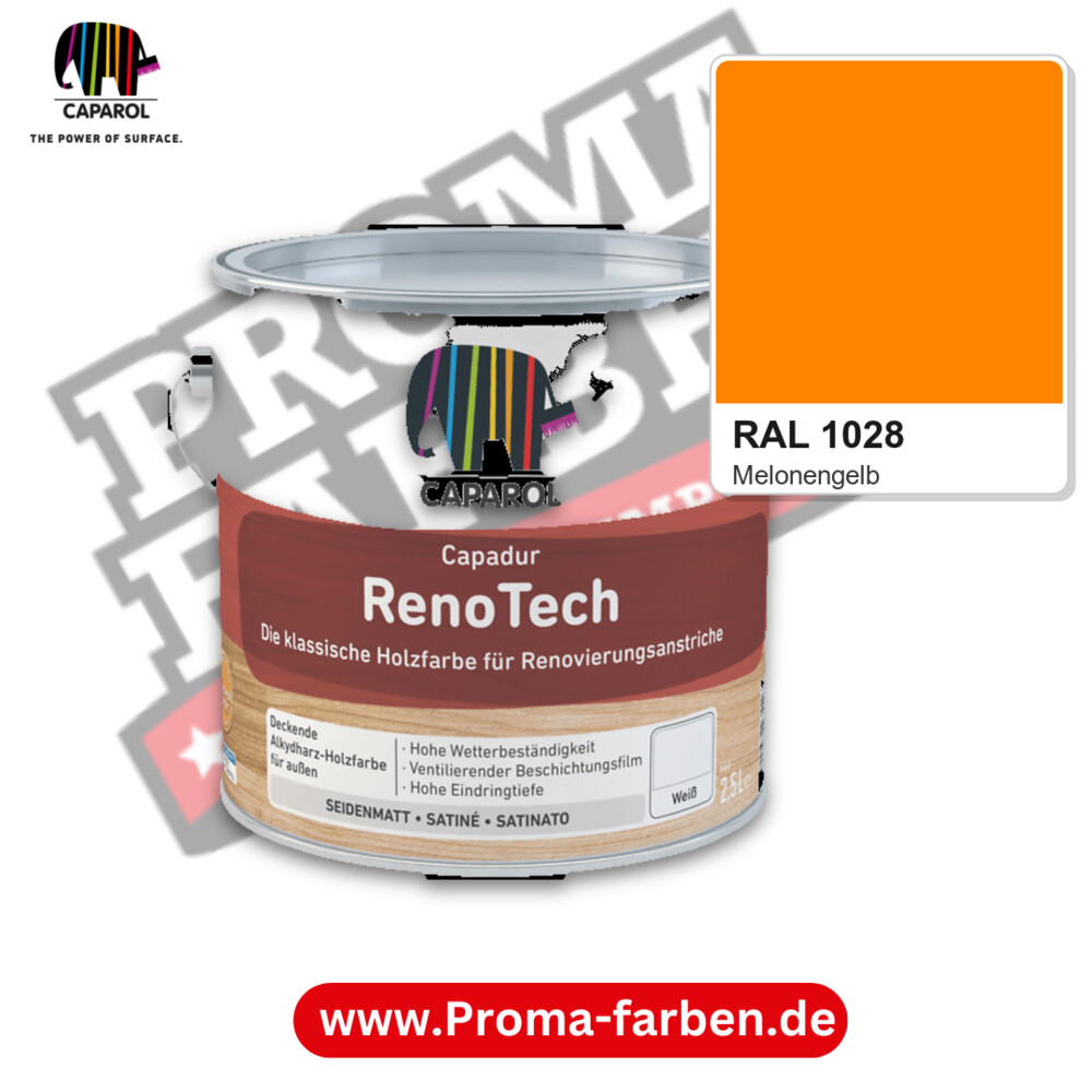 Caparol Capadur RenoTech RAL 1028 kaufen Proma Farben Hamburg