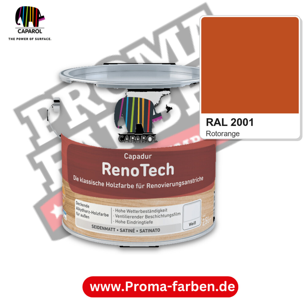 Caparol Capadur RenoTech RAL 2001 kaufen Proma Farben Hamburg