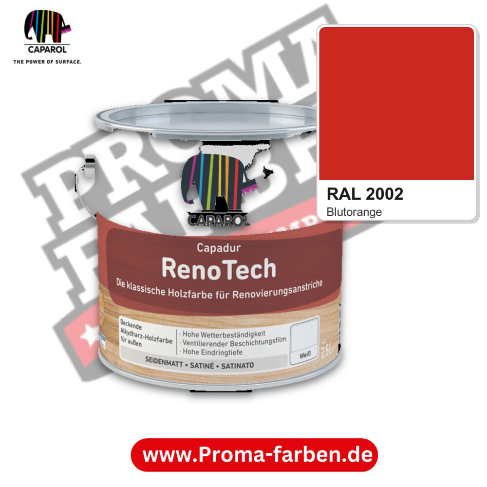 Caparol Capadur RenoTech RAL 2002 kaufen Proma Farben Hamburg