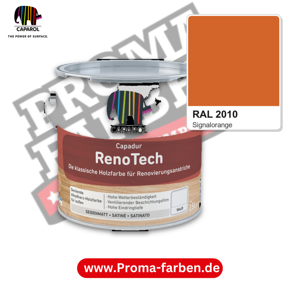Caparol Capadur RenoTech RAL 2010 kaufen Proma Farben Hamburg
