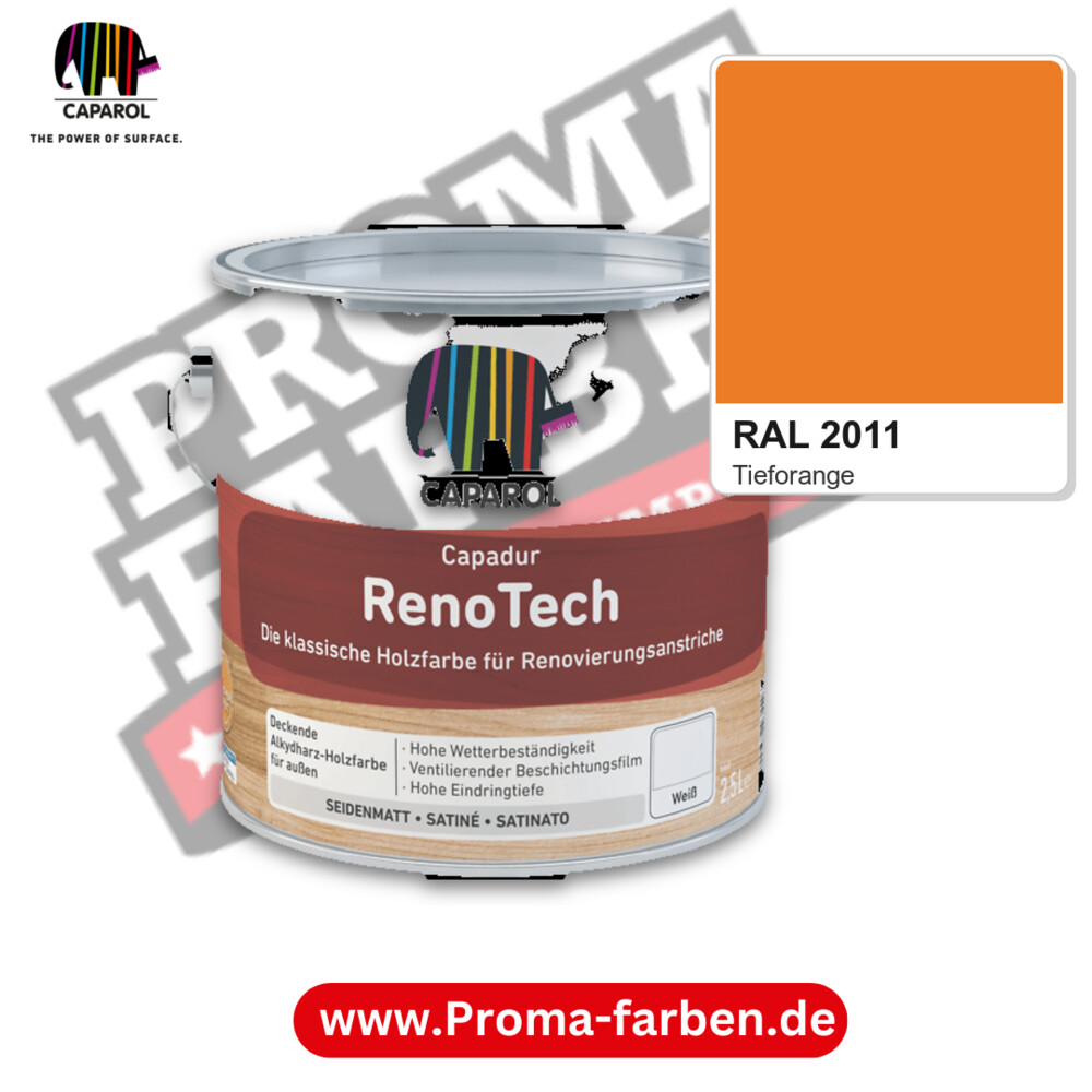 Caparol Capadur RenoTech RAL 2011 kaufen Proma Farben Hamburg