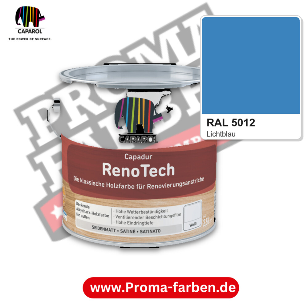Caparol Capadur RenoTech RAL 5012 kaufen Proma Farben Hamburg