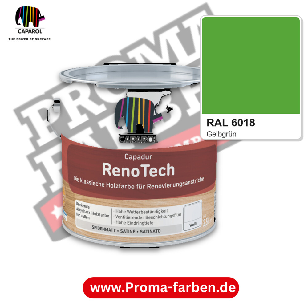 Caparol Capadur RenoTech RAL 6018 kaufen Proma Farben Hamburg