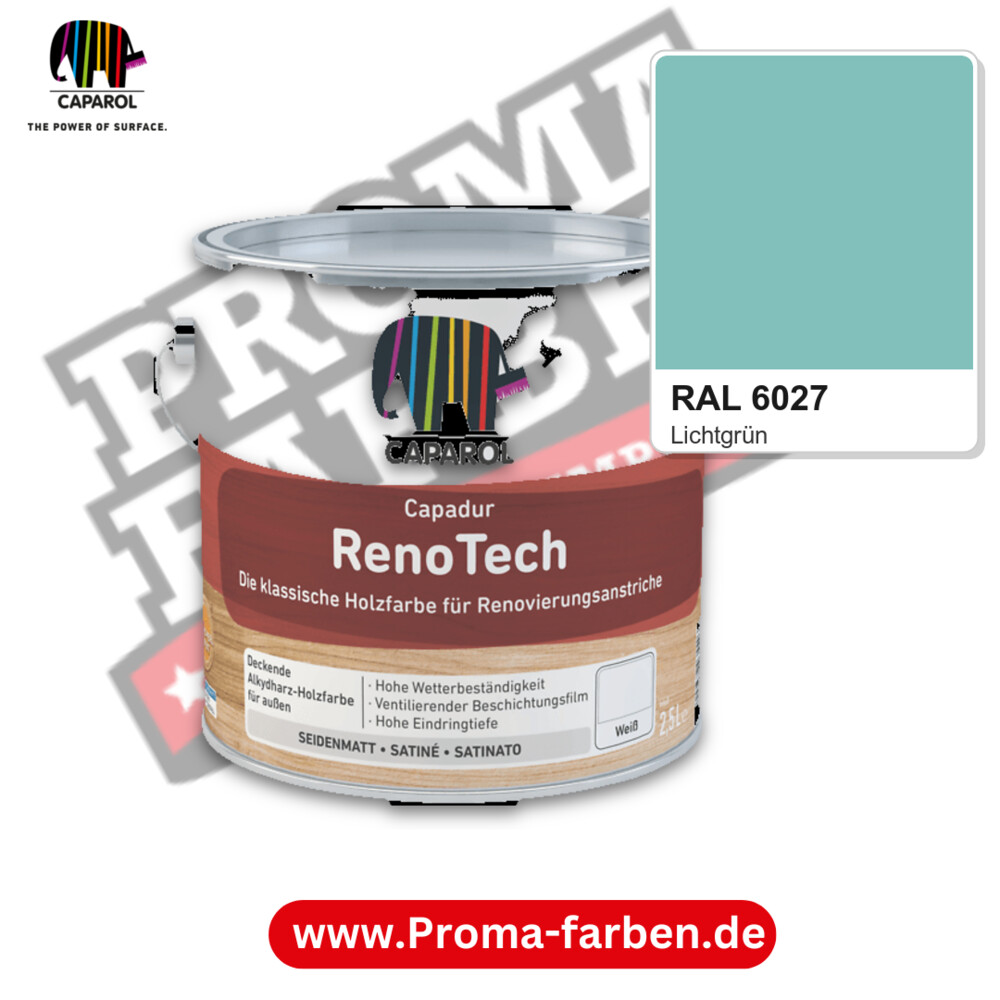 Caparol Capadur RenoTech RAL 6027 kaufen Proma Farben Hamburg