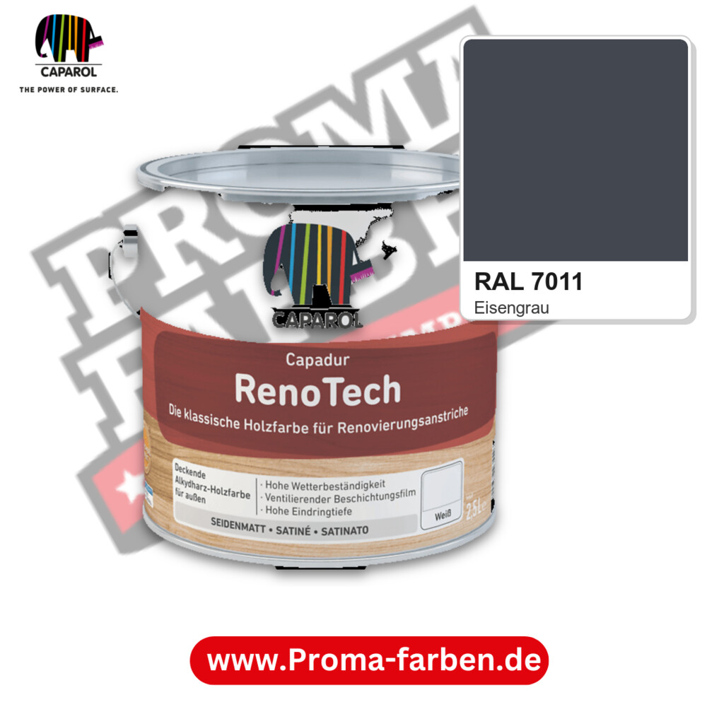 Caparol Capadur RenoTech RAL 7011 kaufen Proma Farben Hamburg
