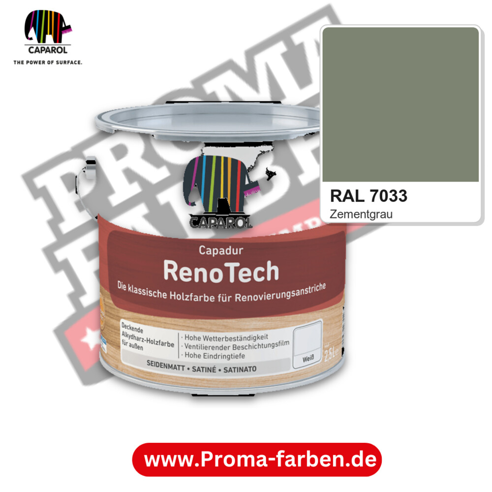 Caparol Capadur RenoTech RAL 7033 kaufen Proma Farben Hamburg