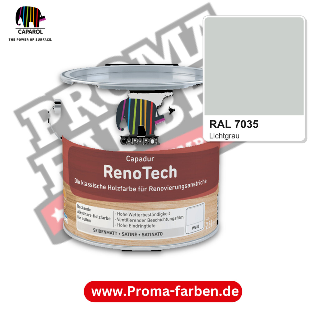Caparol Capadur RenoTech RAL 7035 kaufen Proma Farben Hamburg