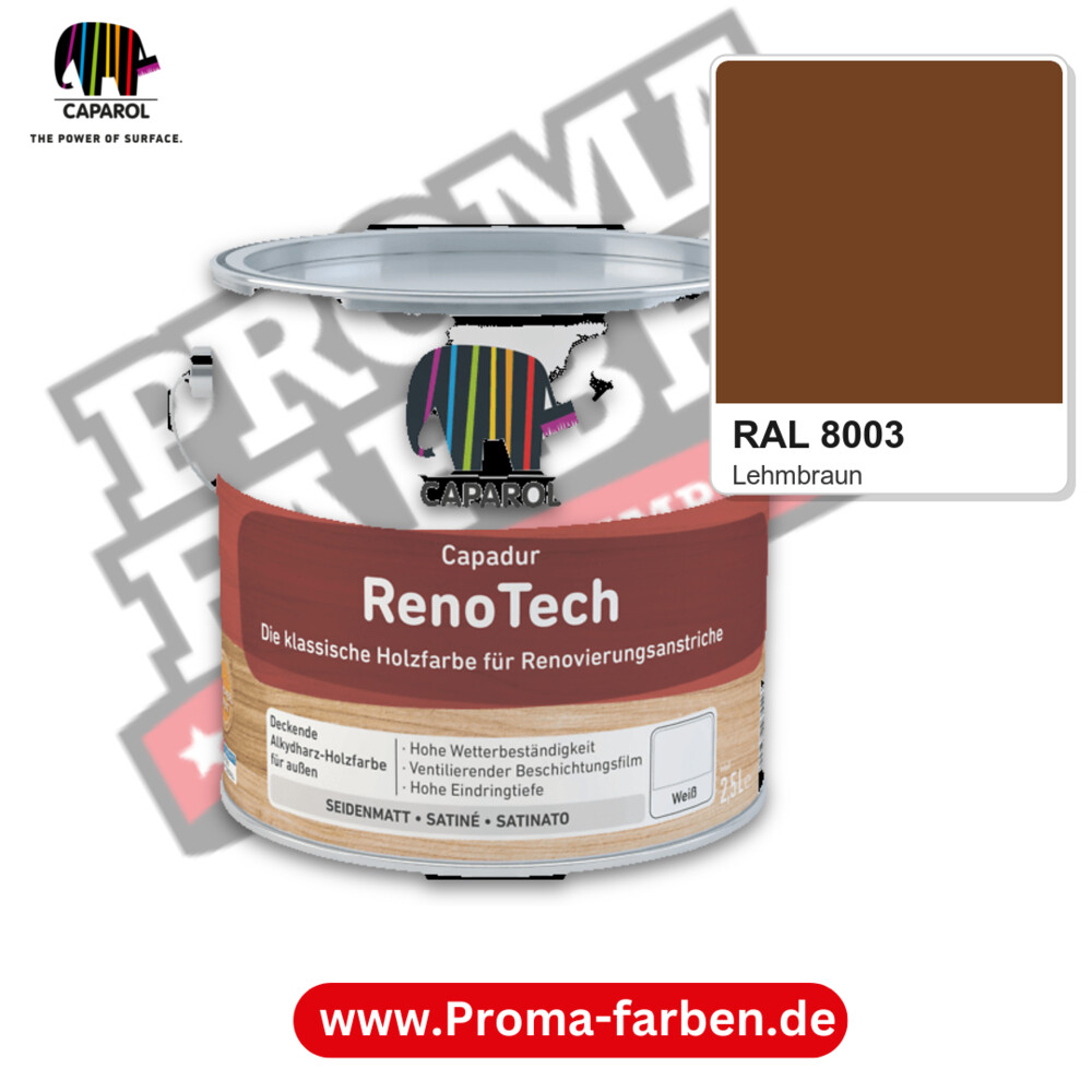 Caparol Capadur RenoTech RAL 8003 kaufen Proma Farben Hamburg