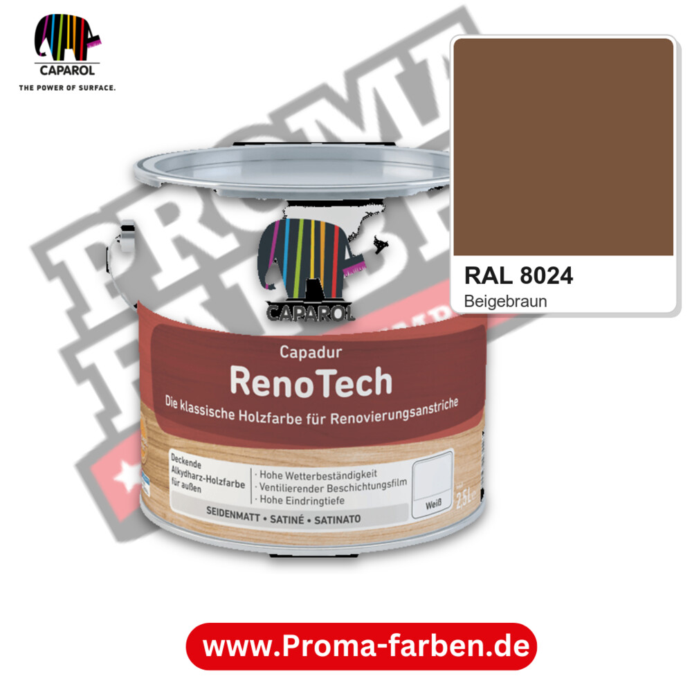 Caparol Capadur RenoTech RAL 8024 kaufen Proma Farben Hamburg