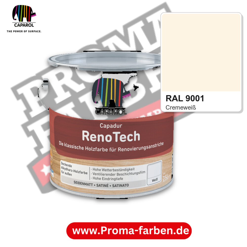 Caparol Capadur RenoTech RAL 9001 kaufen Proma Farben Hamburg