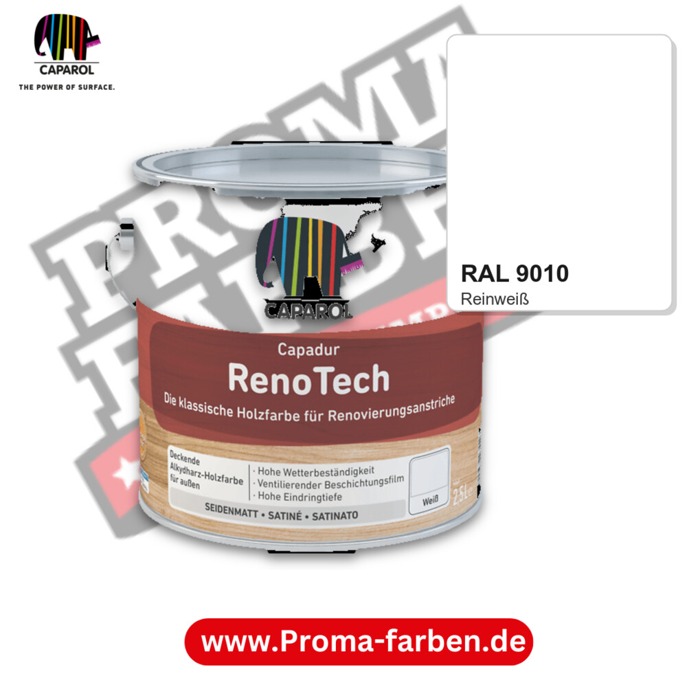 Caparol Capadur RenoTech RAL 9010 kaufen Proma Farben Hamburg