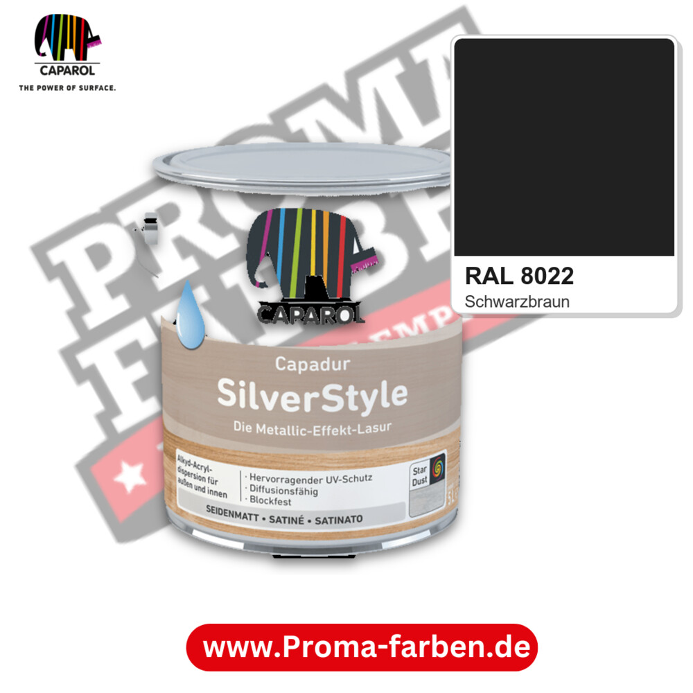 Caparol Capadur SilverStyle RAL 8022 kaufen Proma Farben Hamburg