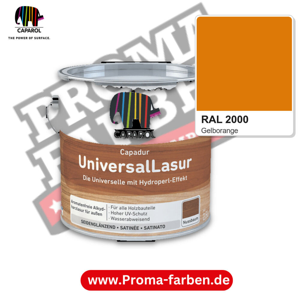 Caparol Capadur UniversalLasur RAL 2000 kaufen Proma Farben Hamburg
