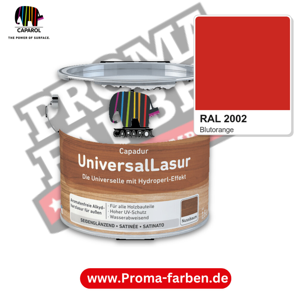 Caparol Capadur UniversalLasur RAL 2002 kaufen Proma Farben Hamburg