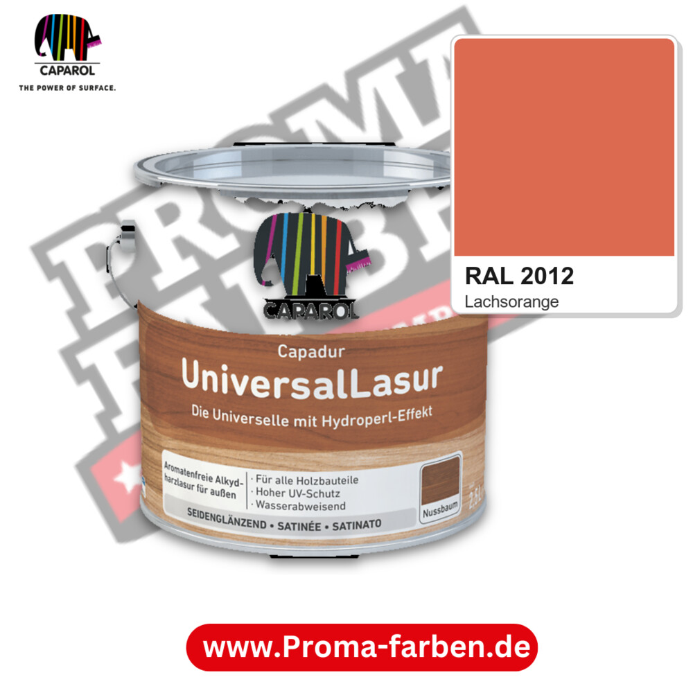Caparol Capadur UniversalLasur RAL 2012 kaufen Proma Farben Hamburg